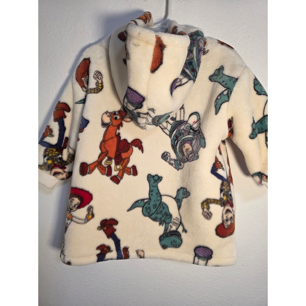Kids Disney Pixar Toy Story Fleece Hoodie sweater 2T Buzz Woody - Picture 3 of 5